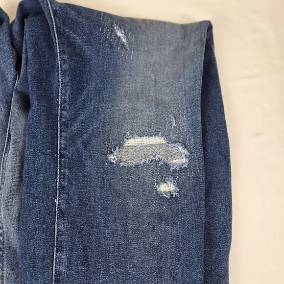 Lane Bryant Size 20 Mid-Rise Skinny Jean Flex Magic Waistband Distressed NWT - Picture 12 of 16